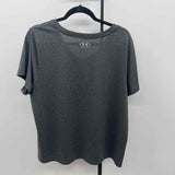 Under Armour Women's Size 1X Charcoal Heathered Short Sleeve Shirt