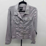Jones New York Women's Size L Dusty Lavender Shimmer Jacket