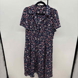 nanette lepore Women's Size 10 Navy Floral Dress