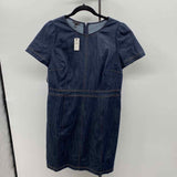 Talbots Women's Size 12P Navy Solid Dress
