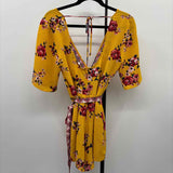 Trixxi Women's Size 6 Yellow Floral Jumper