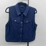 Chaps Women's Size L Blue Textured Vest