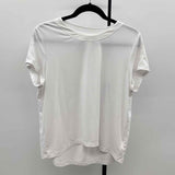 Athleta Women's Size XS White Solid Short Sleeve Shirt