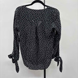 madewell Women's Size S Black Star Long Sleeve Shirt