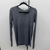 Lululemon Junior's Size M Charcoal Heathered Long Sleeve Shirt