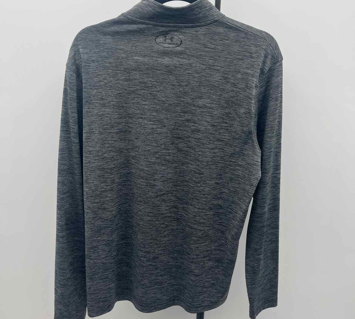 Under Armour Men's Size XL Black Heathered Long Sleeve Shirt