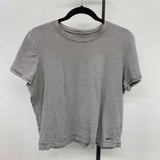 Nike Women's Size L Black Stripe Short Sleeve Shirt