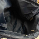 TALBOTS Navy Blue Crochet Shoulder Bag Purse