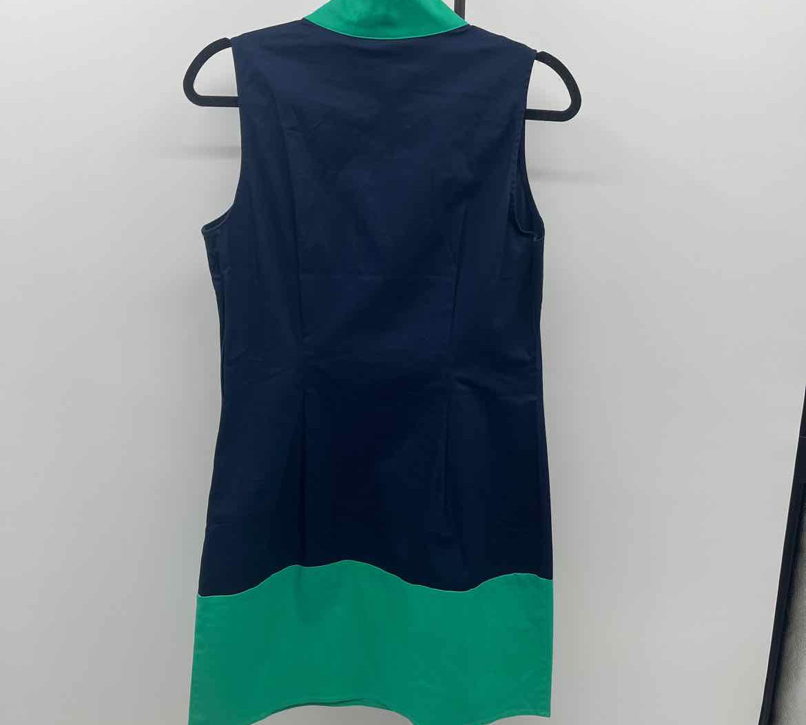 STS Women's Size 10 Navy Solid Dress