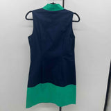 STS Women's Size 10 Navy Solid Dress