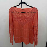 Sundance Women's Size M Melon Textured Long Sleeve Shirt