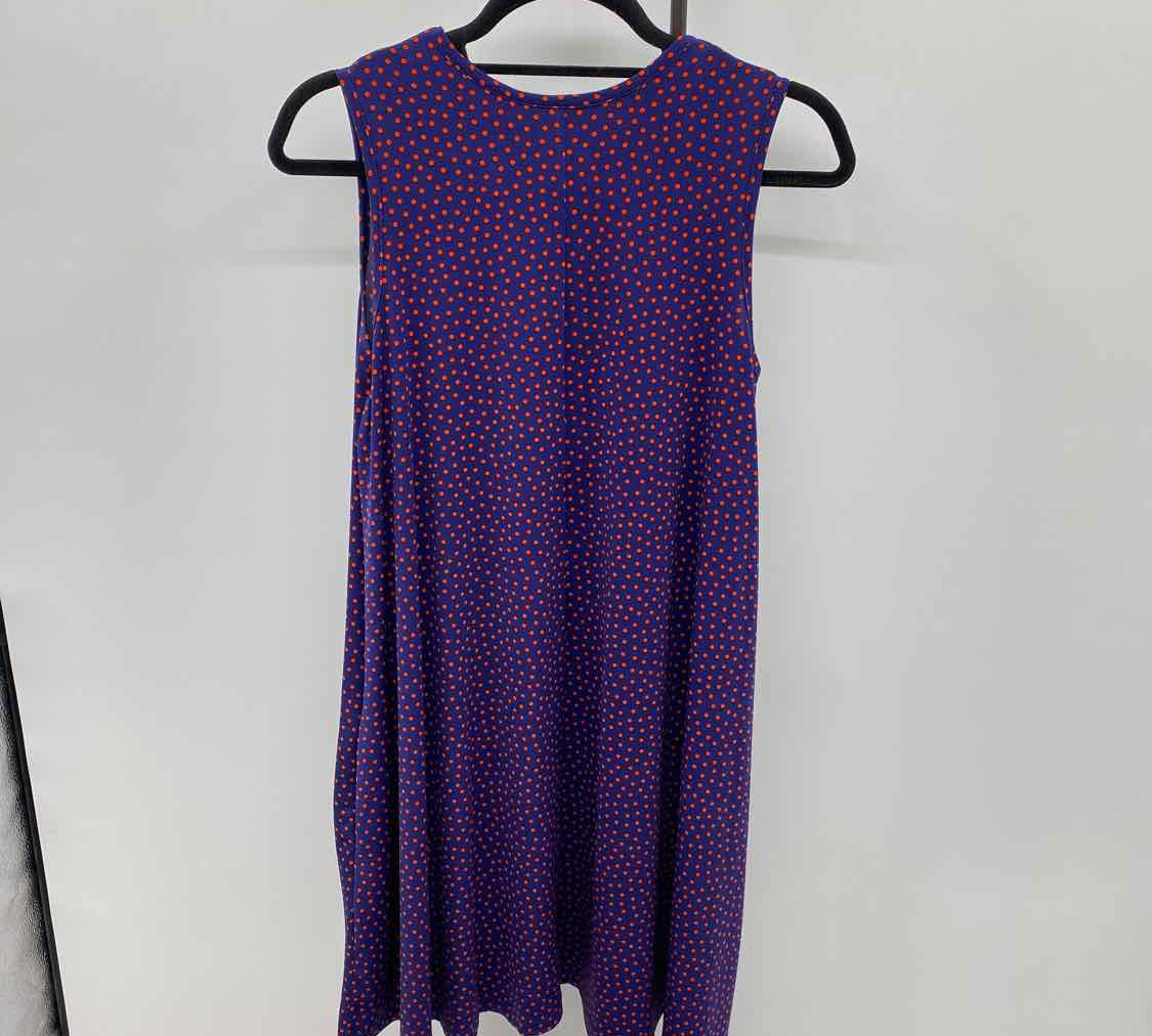 Nicole Miller Women's Size 6 Navy dotted Dress