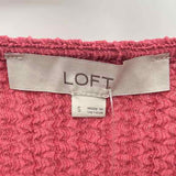 Loft Women's Size S Rose Textured Short Sleeve Shirt