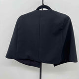 BCBG Women's Size XS/S Black Solid Cape