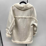 Elan Women's Size M Ivory Solid Coat