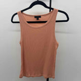 J Crew Women's Size M Peach Ribbed Sleeveless Shirt