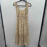 Melloday Women's Size 6 Ivory Floral Dress