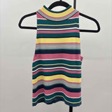 Maeve Women's Size XS Multi-Color Stripe Sleeveless Shirt