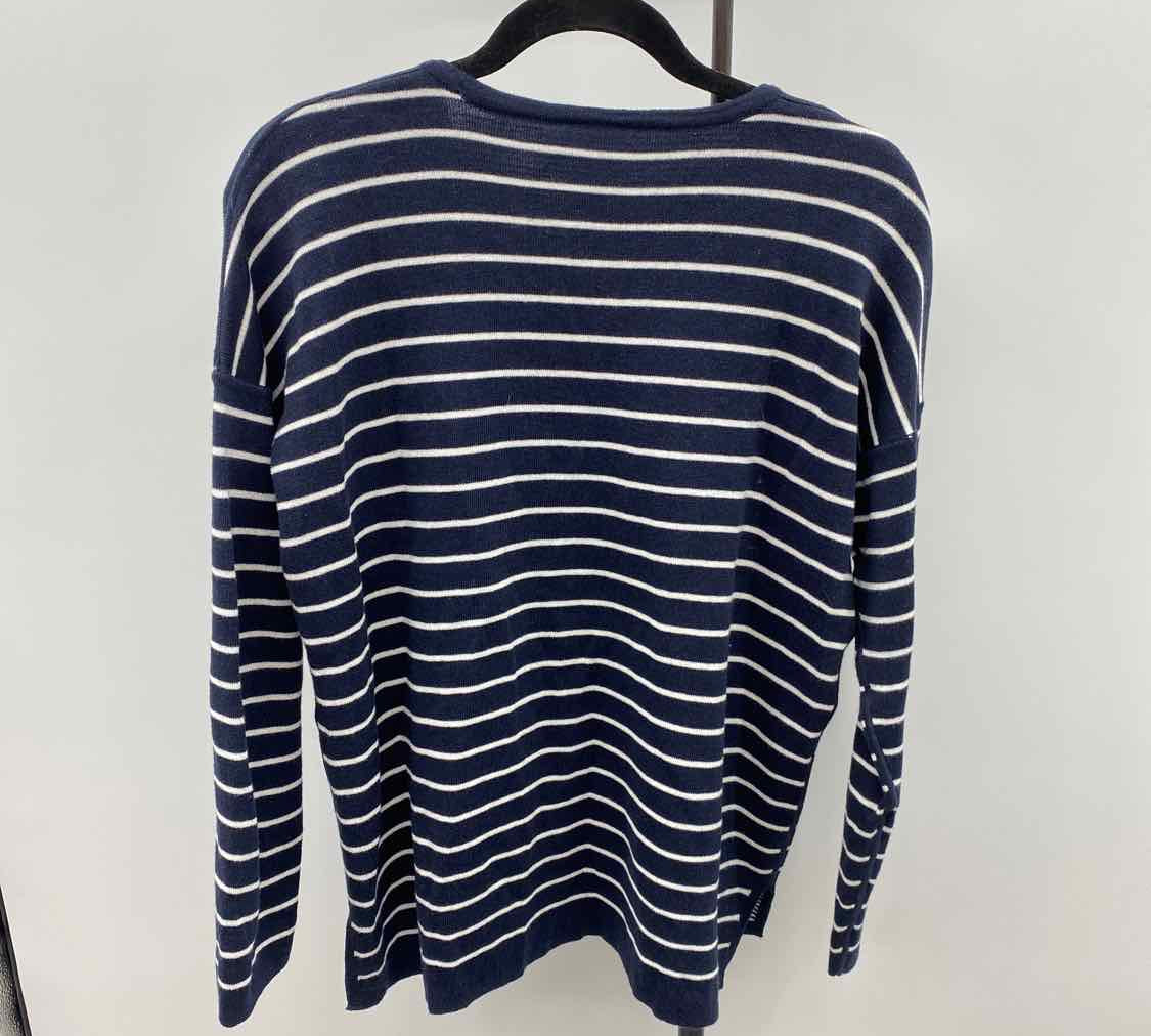 JJill Women's Size S Navy Stripe Sweater