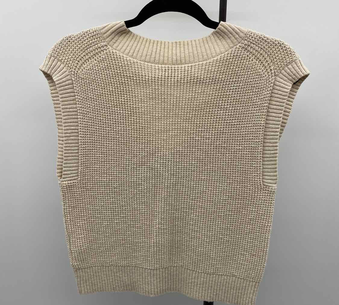 Madewell Junior's Size XS Beige Solid Vest