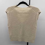 Madewell Junior's Size XS Beige Solid Vest
