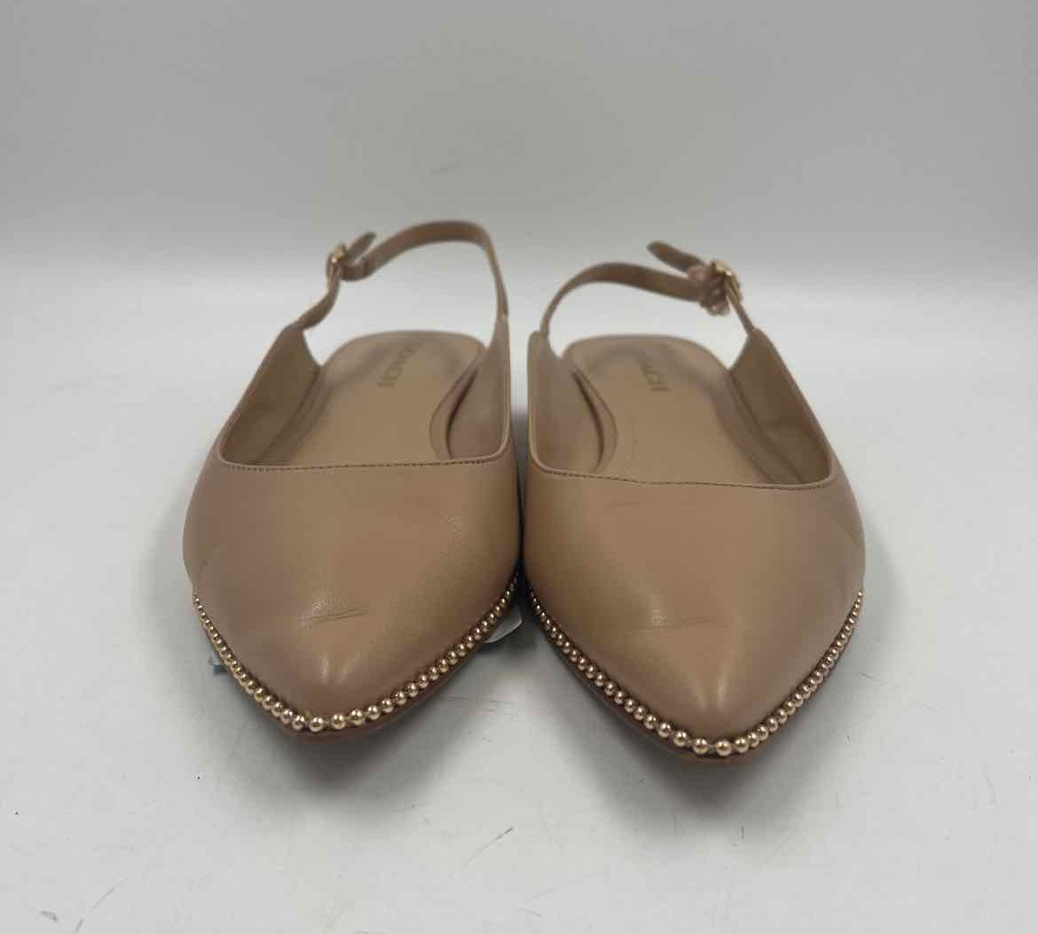 Coach Women's Shoe Size 10 camel Solid Slingbacks