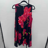 Anne Klein Women's Size 16 Navy Floral Dress