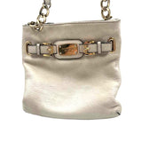 MICHAEL KORS Ivory Pebble Leather HAMILTON Crossbody Purse (PFC)