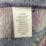 Unbranded Women's Size XL Blue Floral Cardigan
