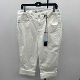 DG2 Women's Size 14 White Solid Capris
