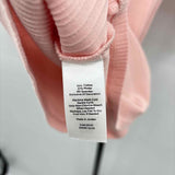 Talbots Women's Size LP Pink Ribbed Short Sleeve Shirt