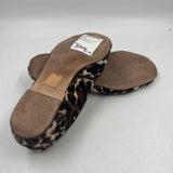 J Crew Women's Shoe Size 7 Brown Animal Print Flats