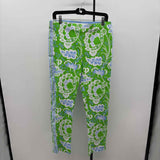 Gretchen Scott Women's Size 14 Green Floral Pants