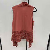 Lane Bryant Women's Size 1X Rust Lace Vest