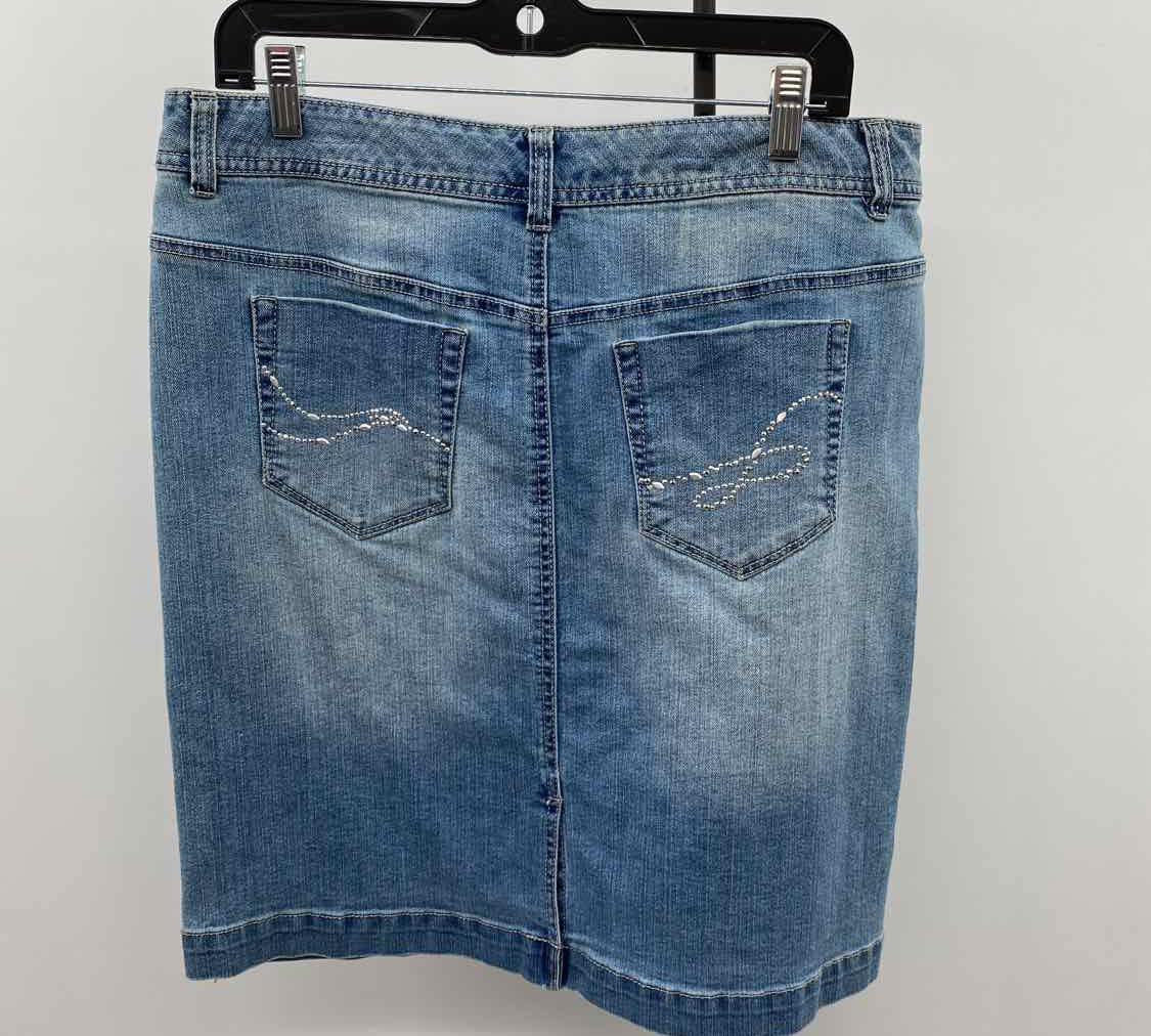 Style & Co. Women's Size 12 Blue Solid Skirt