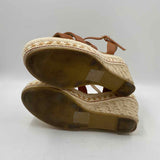 Shibever Women's Shoe Size 6 Caramel Textured Sandals