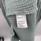 Julianna Women's Size L Green Textured Short Sleeve Shirt