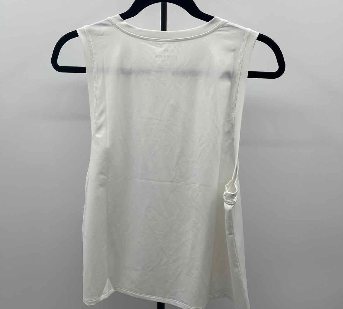 Eleven Women's Size L White Solid Sleeveless Shirt