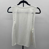 Eleven Women's Size L White Solid Sleeveless Shirt