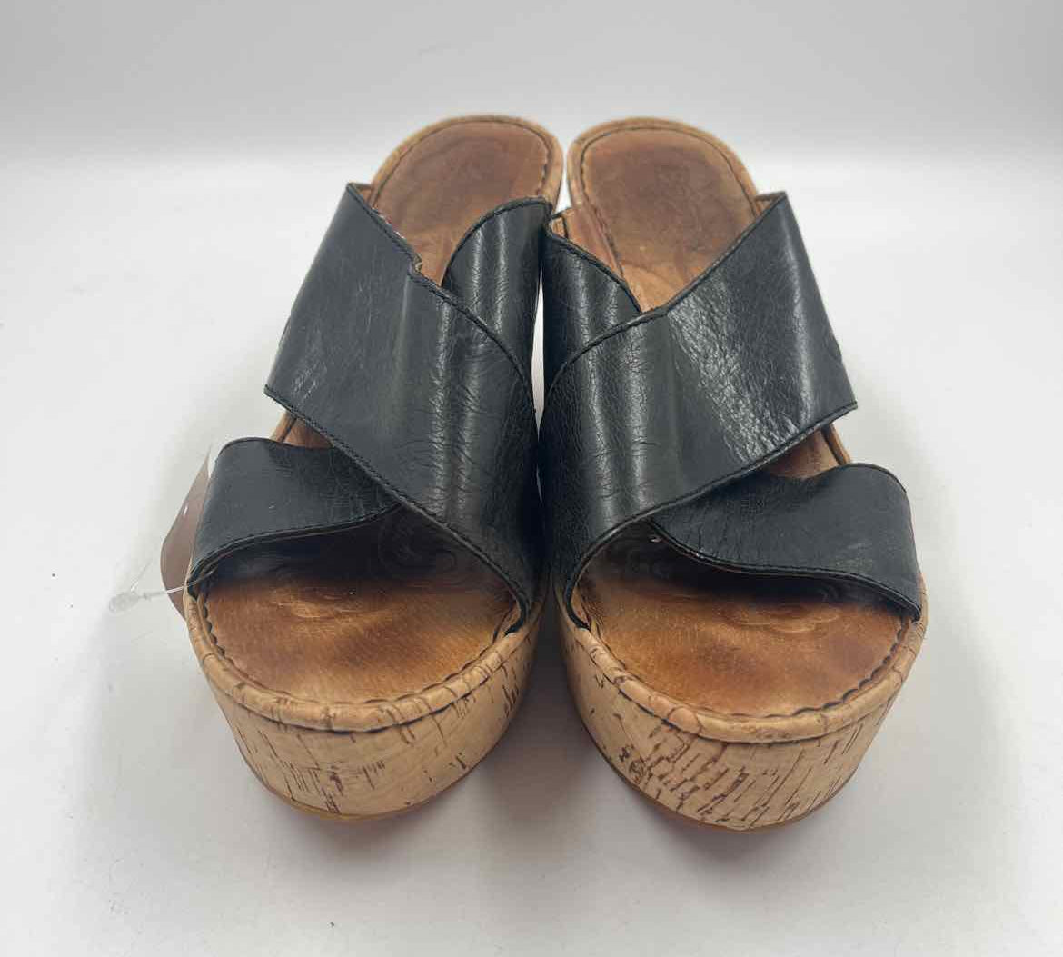 Born Women's Shoe Size 8 Black Solid Sandals
