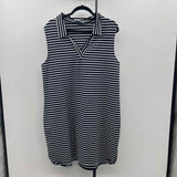 Leota Women's Size 20 Navy Stripe Dress