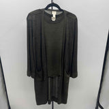 Chico's Women's Size S Green Heathered Cardigan