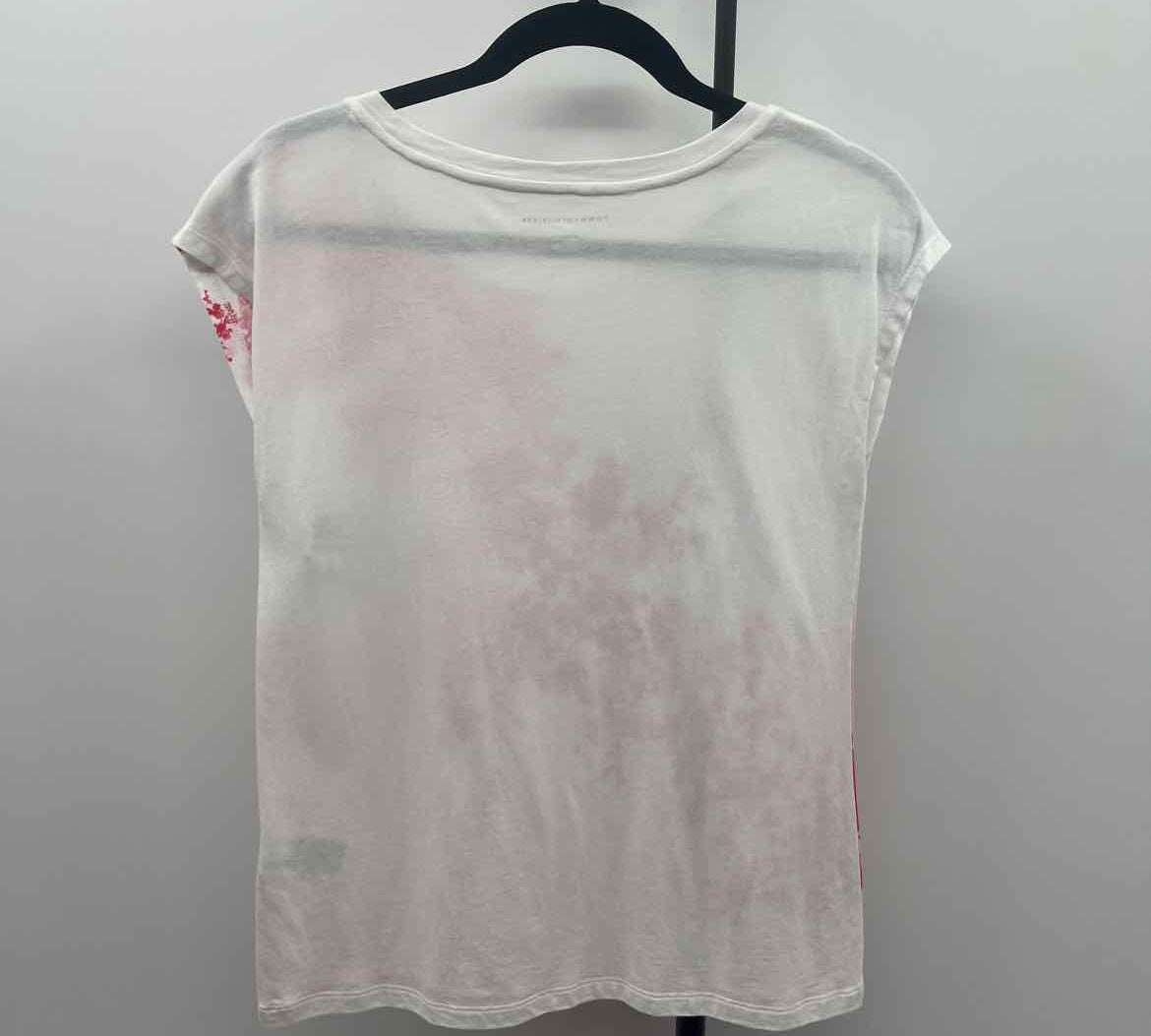Tommy Hilfiger Women's Size XS Red Floral Short Sleeve Shirt