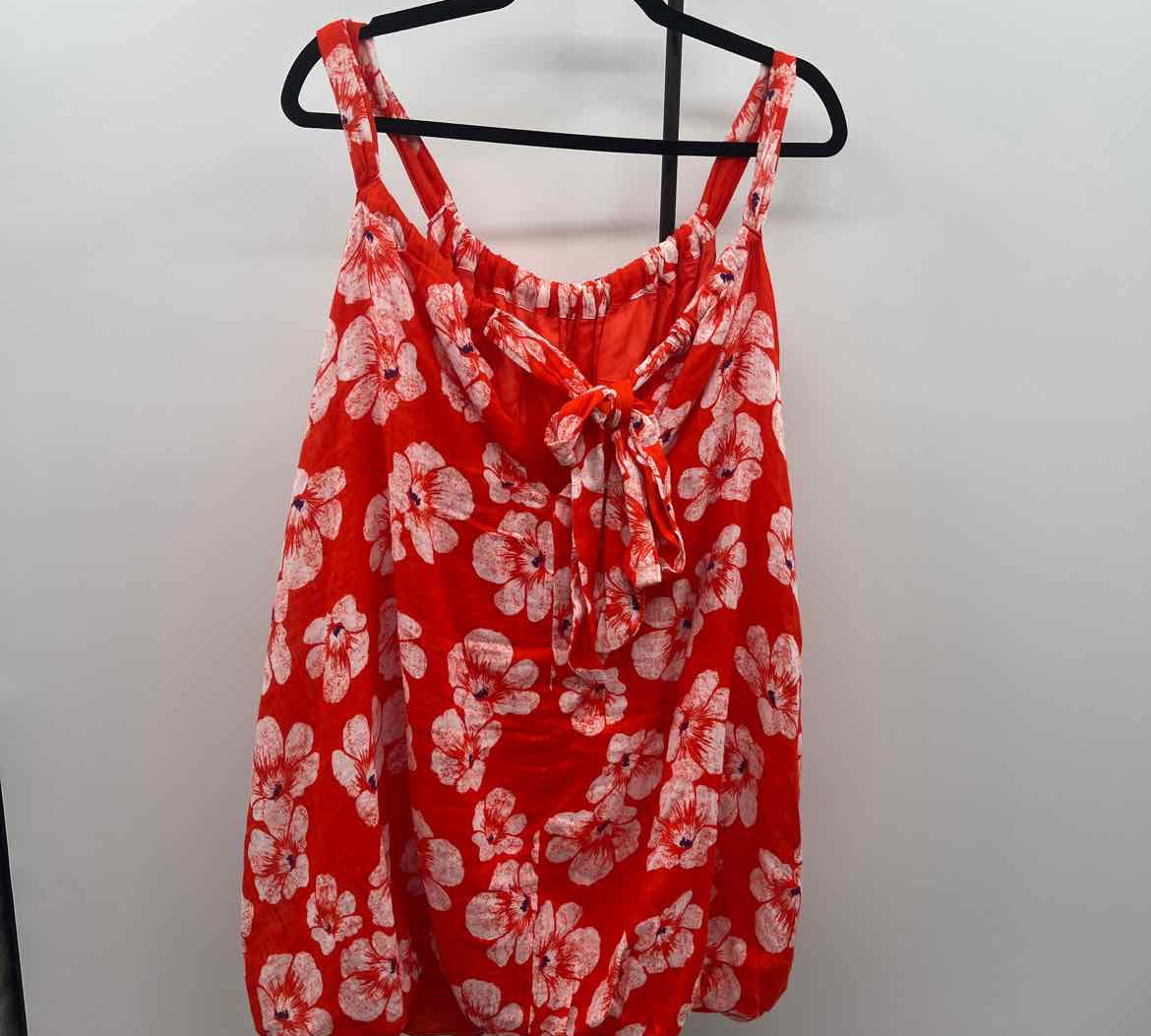 Anthropologie Junior's Size 10 Orange Floral Dress