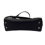 Bottom KATE SPADE Black Pebbled Leather Convertible Chain Shoulder Strap & Optional Crossbody