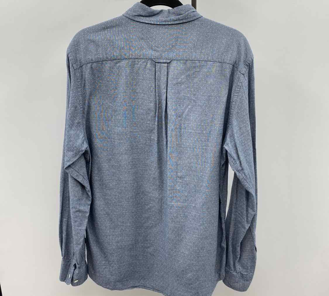 Rodd & Gunn Men's Size L Blue dots Long Sleeve Shirt