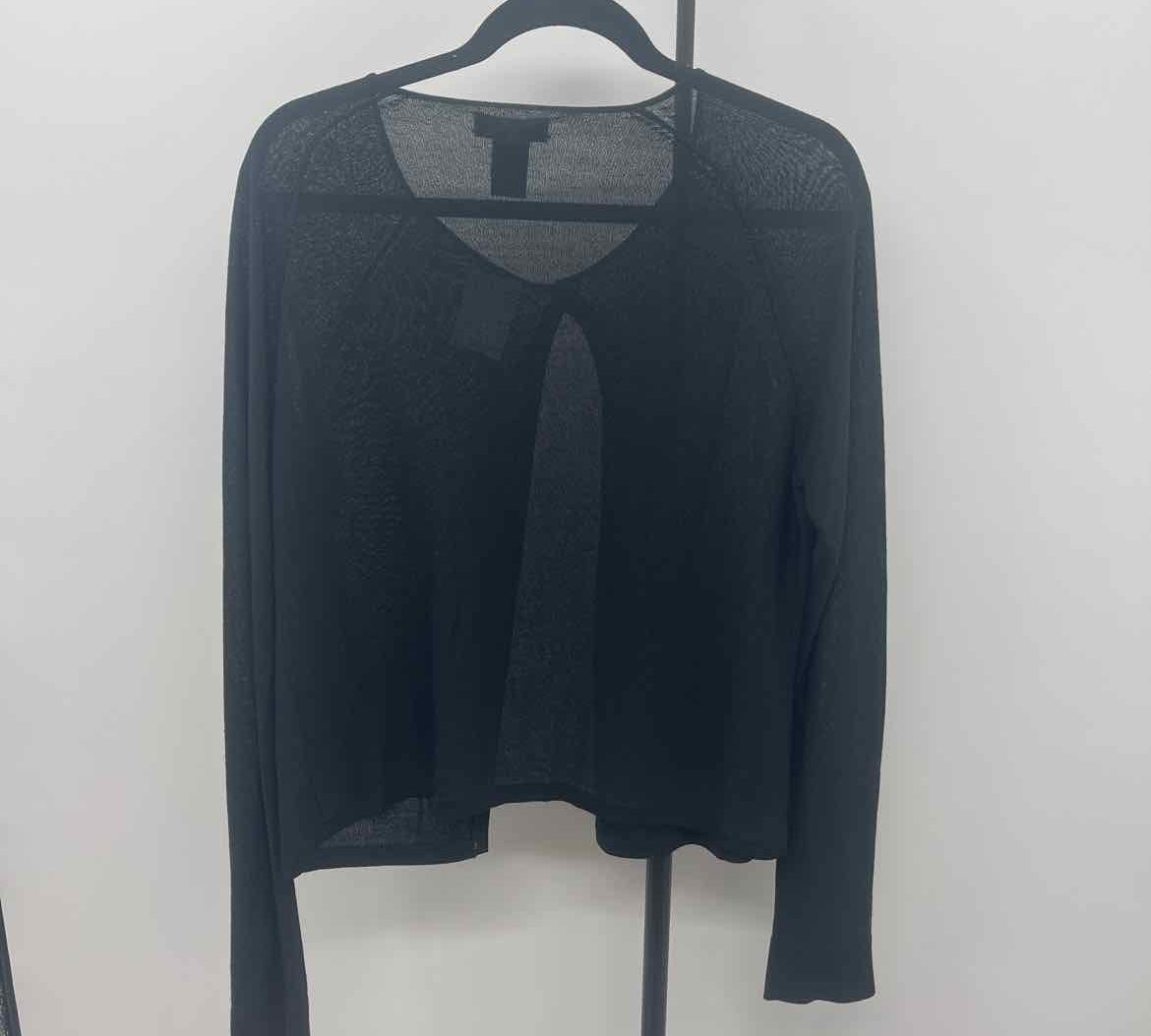 Banana Republic Women's Size L Black Textured Cardigan