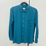 JJill Women's Size S Teal Solid Long Sleeve Shirt
