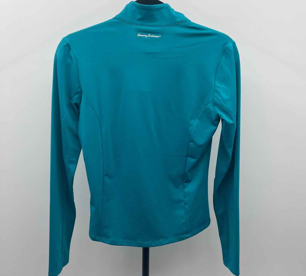 Tommy Bahama Women's Size XS Teal Solid Long Sleeve Shirt