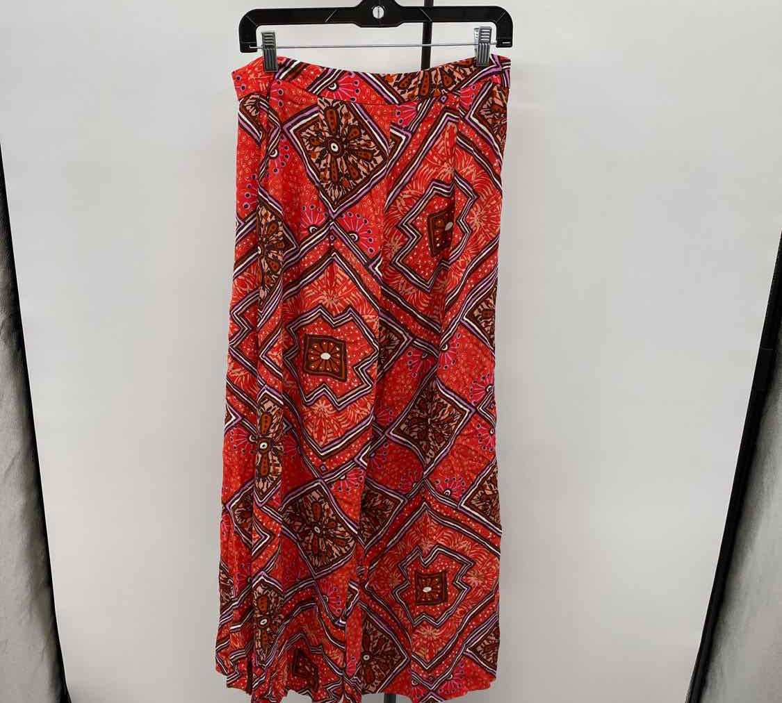 Anthropologie Junior's Size 4 Red Abstract Pants